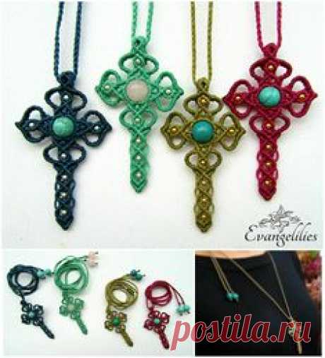 evangelilies✿ Macrame cross with semi-precious stones: Turquoise, Pink Quartz, Jade and metal beads. #evangelilies #handmadejewelry #handmade #jewelry #necklace #handmadewithlove #handmadenecklace #madeingreece #madebyme #bohojewelry #bohonecklace #micromacrame #macrame