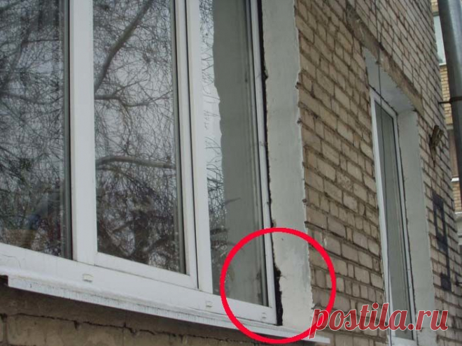 Устранение щелей между стеной и оконной рамой