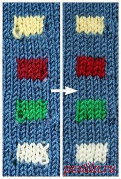 A Great Technique for Neater Color Changes (Knitting