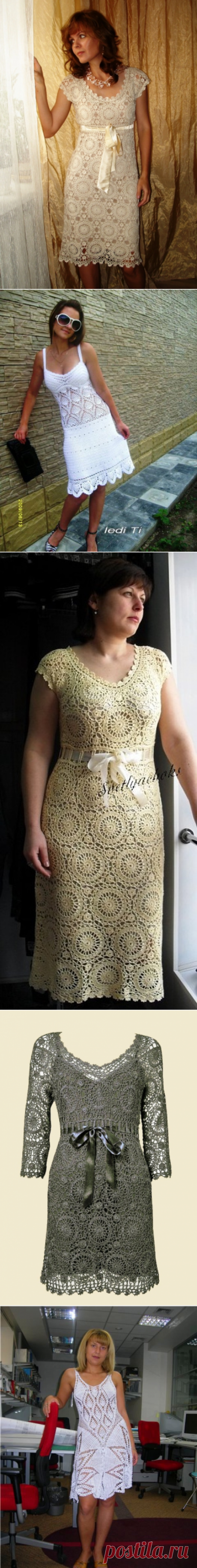 Белые летние платья