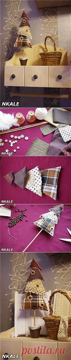 Текстильная Елочка от Nkale.
