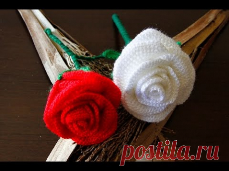 Como hacer una preciosa rosa a crochet.