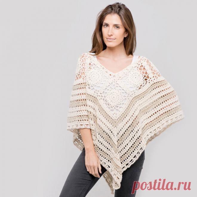 Невероятные летние ажурные пончо-туники. 60 идей, которые вам определенно понравятся | Мои 