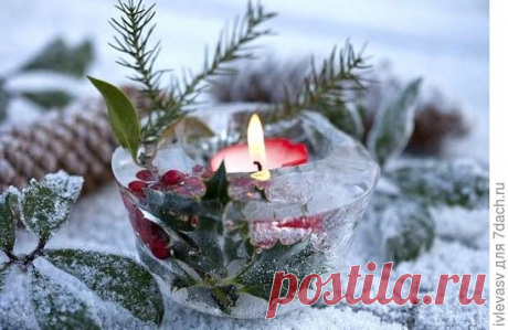 Уличные украшения для новогодней дачи