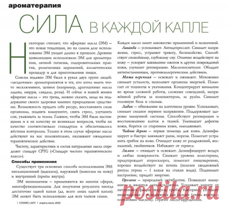 О пользе эфирных масел
