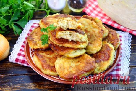 Рецепт: Жареные ленивые пирожки с капустой на RussianFood.com