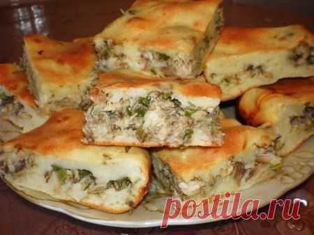 Рыбный пирог на скорую руку