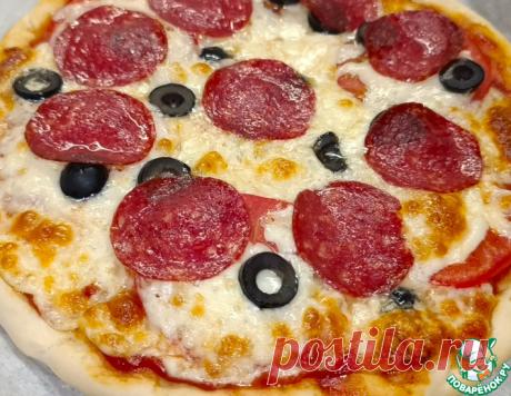 Пицца с салями – кулинарный рецепт