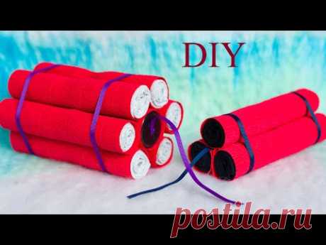 DIY sock dynamite | ПОДАРОК на 23 ФЕВРАЛЯ и 9 МАЯ. ДИНАМИТ из носков