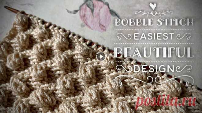 САМЫЙ БЫСТРЫЙ И КРАСИВЫЙ СПОСОБ ВЯЗАТЬ СПИЦАМИ ШИШЕЧКИ!!!????/ BEAUTIFUL BOBBLE STITCH DESIGN Самый легкий способ вязать шишечки спицами! ????Узор идеально подойдет, как для плечевых изделий, так и для интерьера: пледы, коврики и тд. При вязани...
