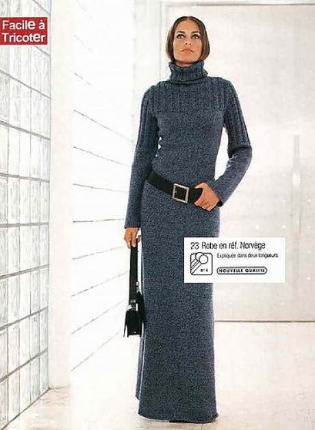 Платье спицами ...от Phildar (Франция).