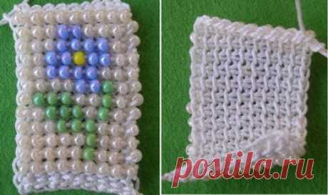 Тунисское вязание для начинающих - МК с бисером Натальи Шютц