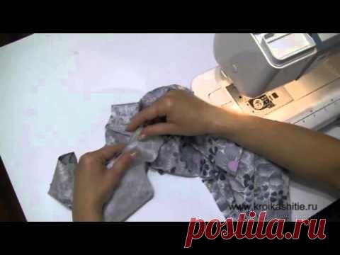 Уроки шитья - Втачиваем воротник в горловину (видео)!!!