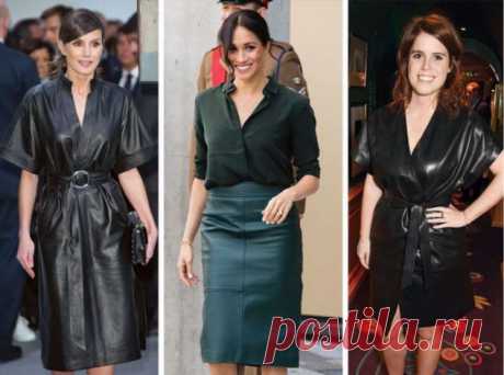 Бунтарки: как королевские особы носят кожаные вещи | Люблю Себя