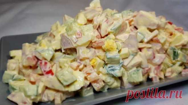 МЕГА ВКУСНЫЙ И ПРОВЕРЕННЫЙ МОИМИ ПОДРУГАМИ САЛАТИК, КОТОРЫЙ НИКОГДА НЕ НАДОЕСТ — Сад Заготовка