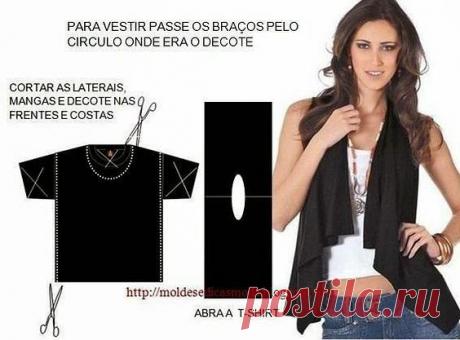 Жилет из футболки