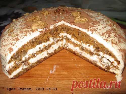 Морковный торт со сметанным кремом. Фоторецепт. | Мужик на кухне | Группы Мой Мир