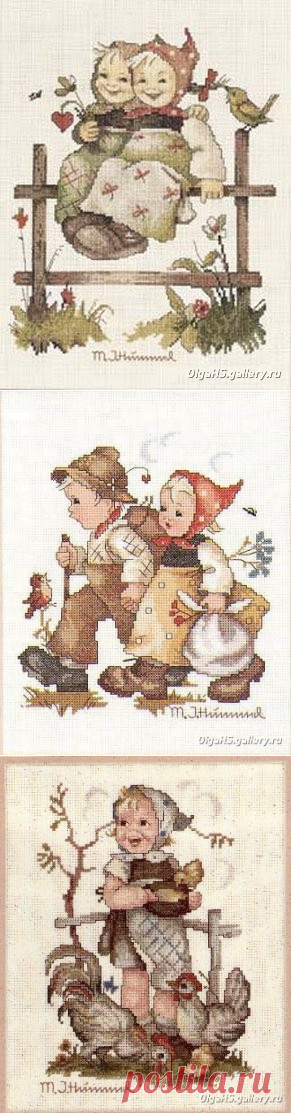 Забавные детки вышивка
