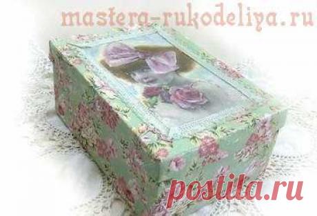 Видео мастер-класс: Декор старой обувной коробки в винтажном стиле