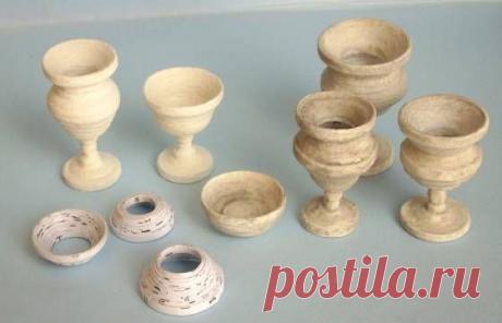 Tuto urnes en papier enroulé