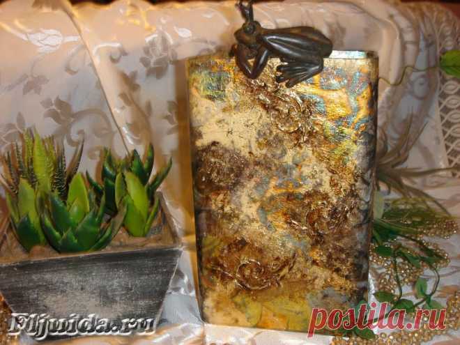 Мастер-класс по декупажу на вазе от fljuida..