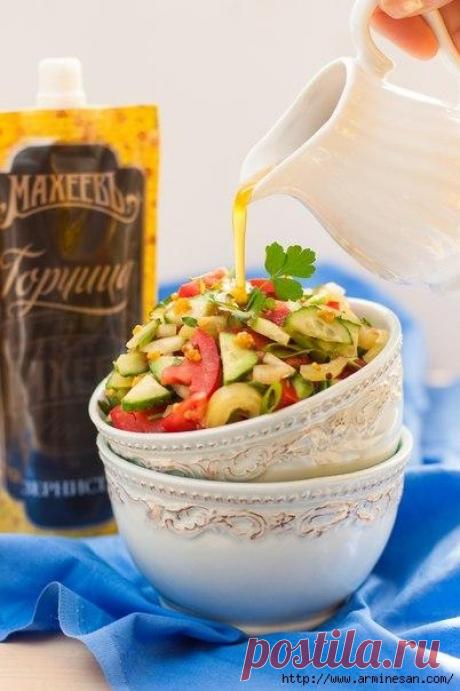 Настоящая французская салатная заправка-пятиминутка,которая преобразит любой салат