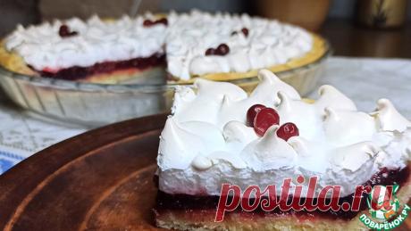 Пирог "Клюква под снегом" Кулинарный рецепт