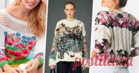 Интарсия — простая техника вязания или целое искусство! видео уроки