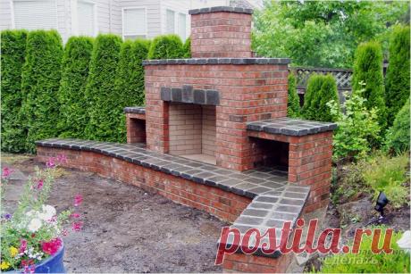 Барбекю из кирпича своими руками (+фото)