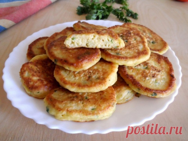 ​Нежные оладьи с кабачком