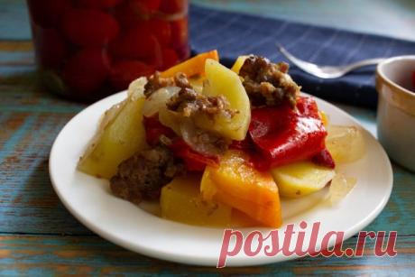 Овощи с фаршем в рукаве, простой обед | Кухонный Сумбур Пульс Mail.ru