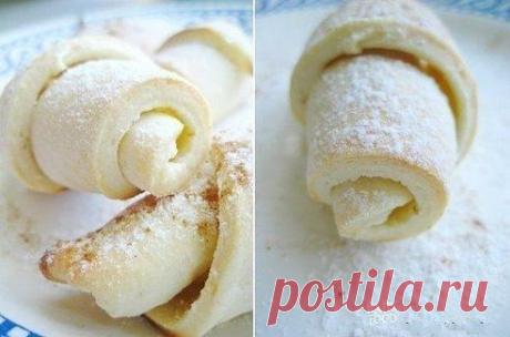 Рогалики из творожного теста