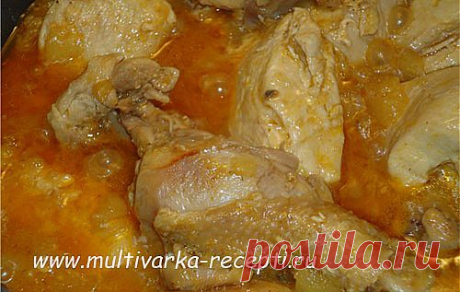 Курица в кисло-сладком соусе в мультиварке