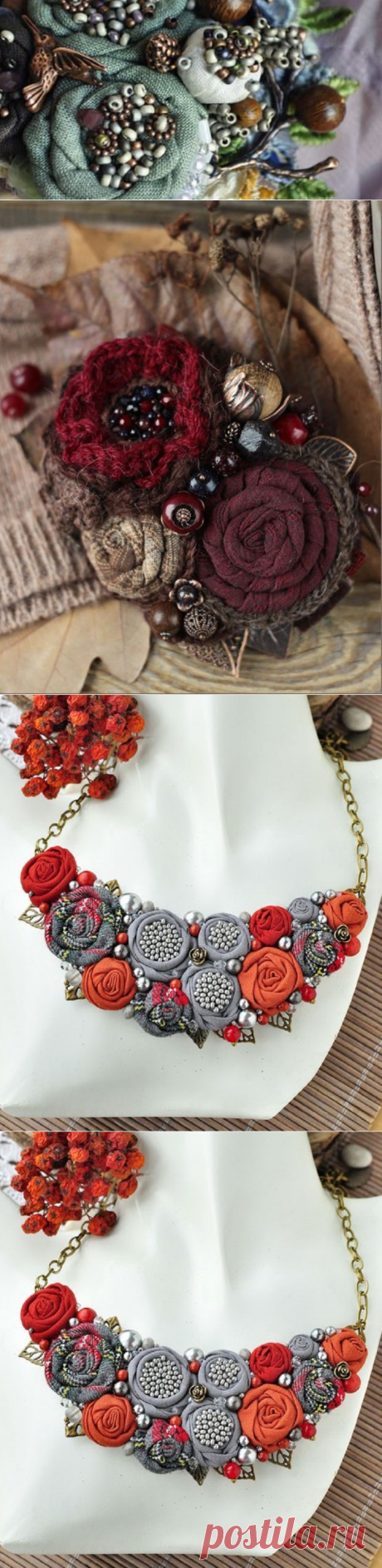 Как делать потрясающие цветы из ткани