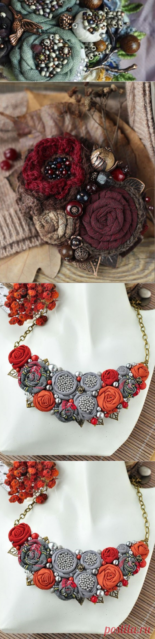 Как делать потрясающие цветы из ткани