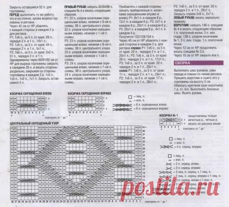 Пуловер для мужчин - Вязание спицами для мужчин - Каталог файлов - Вязание для детей