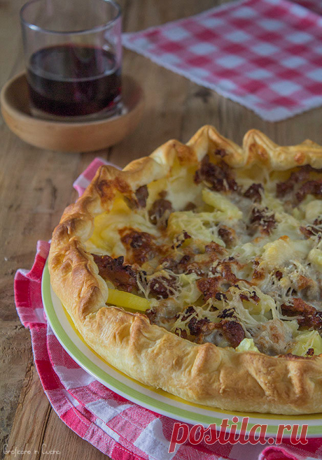 киш наденица и taleggio картофи