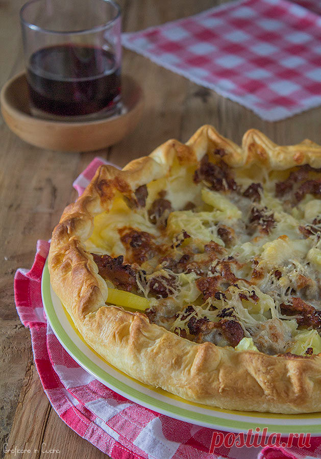 киш наденица и taleggio картофи