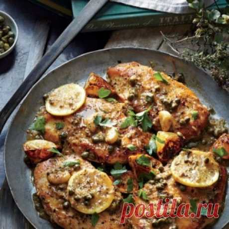 Отбитая куриная грудка по-итальянски с жареными лимонами - МирТесен