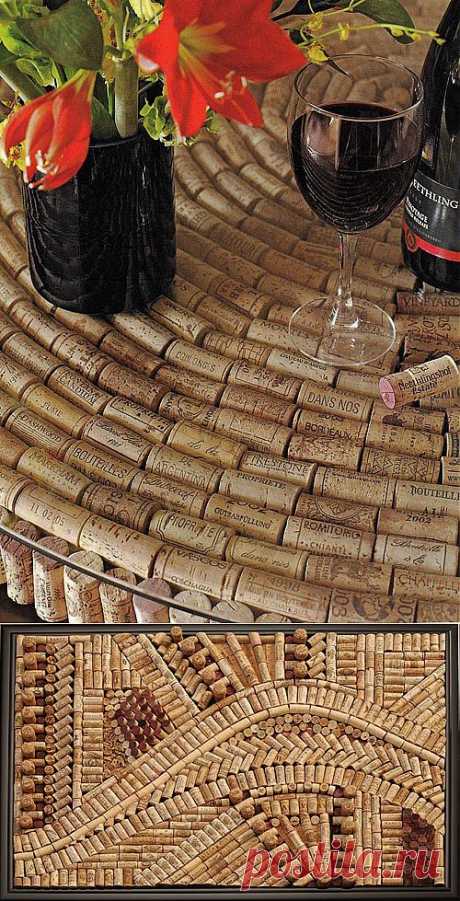 Что можно сделать из винных пробок. Идеи оформления интерьера