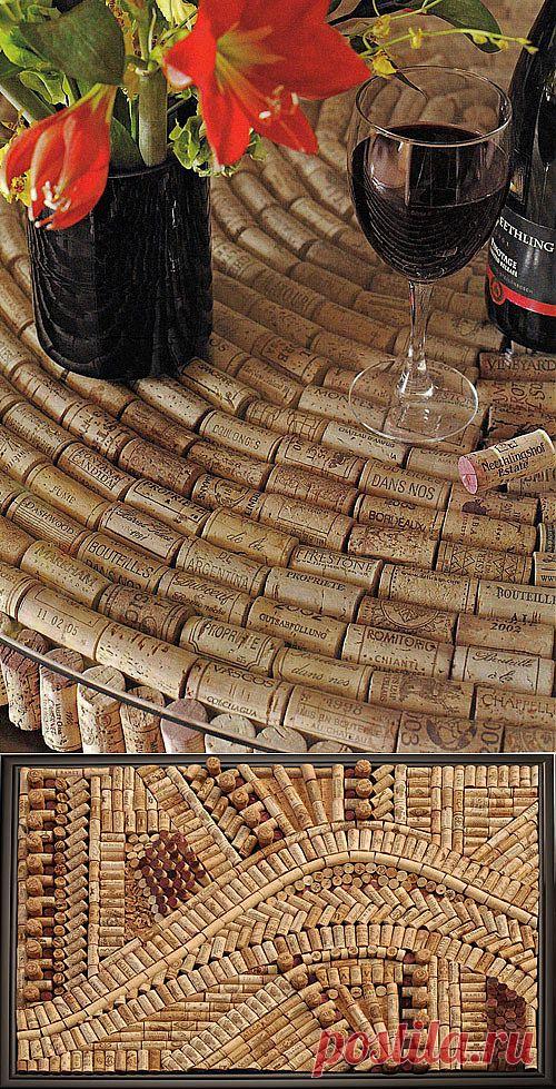 Что можно сделать из винных пробок. Идеи оформления интерьера
