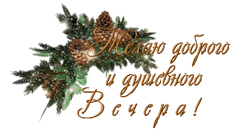 Желаю доброго и душевного вечера!