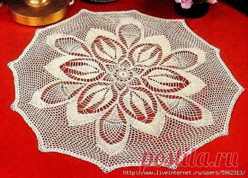Салфеточка крючком - САМОБРАНОЧКА рукодельницам, мастерицам