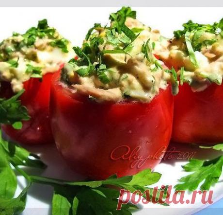 Фаршированные помидоры: очень вкусно получилось - сын сказал, что надо почаще такие делать!