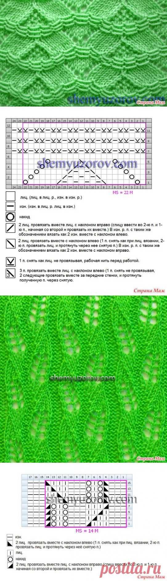 Шедевры 67. Красивые узоры спицами. - Вязание - Страна Мам