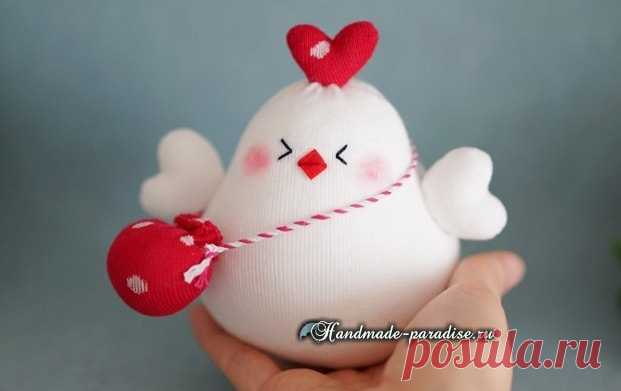 Петушок и курочка из носков - Handmade-Paradise