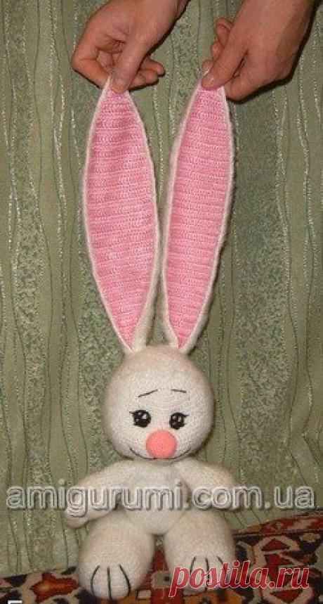 Большой заяц – большие уши (МК) — Вязаные игрушки. Амигуруми всех стран, соединяйтесь