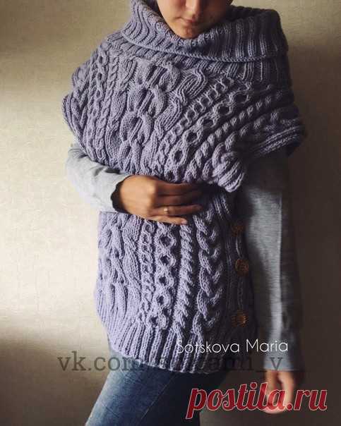 Пончо по мотивам Ruban
 Связано мастерицей нашей группы