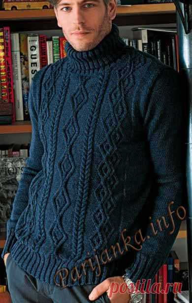 Свитер под горло (м) 587 Creations 12/13 Bergere de France