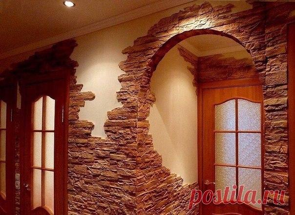 Оформление арки в прихожей